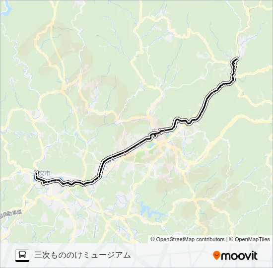 三城線 バスの路線図