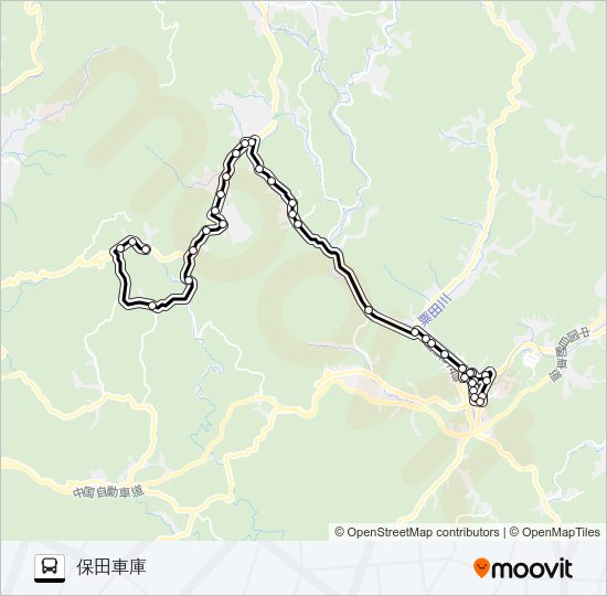 保田線 Bus Line Map