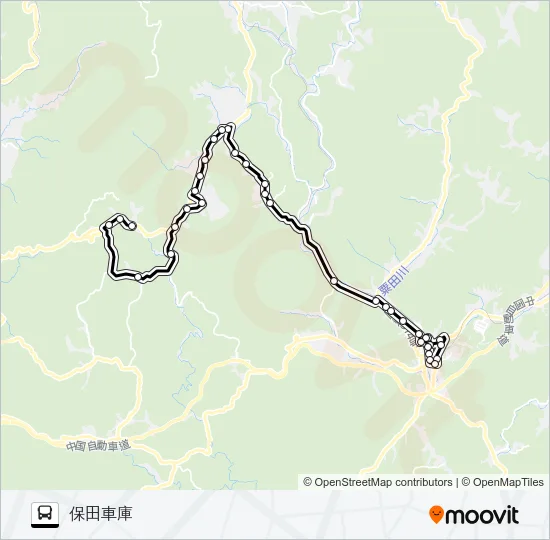 保田線 Bus Line Map