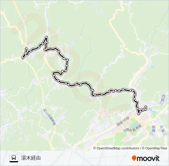 口和線 バスの路線図