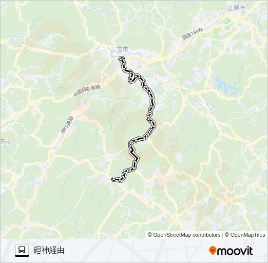 敷名線 バスの路線図