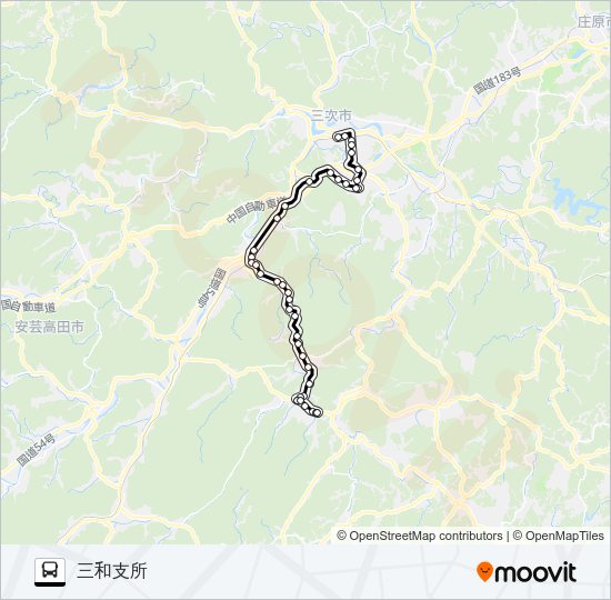 敷名線 Bus Line Map