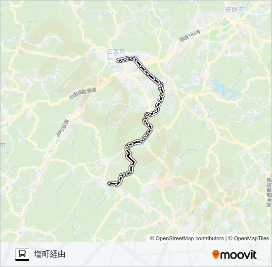 敷名線 バスの路線図