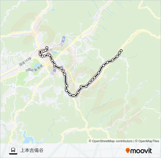 本村線 バスの路線図