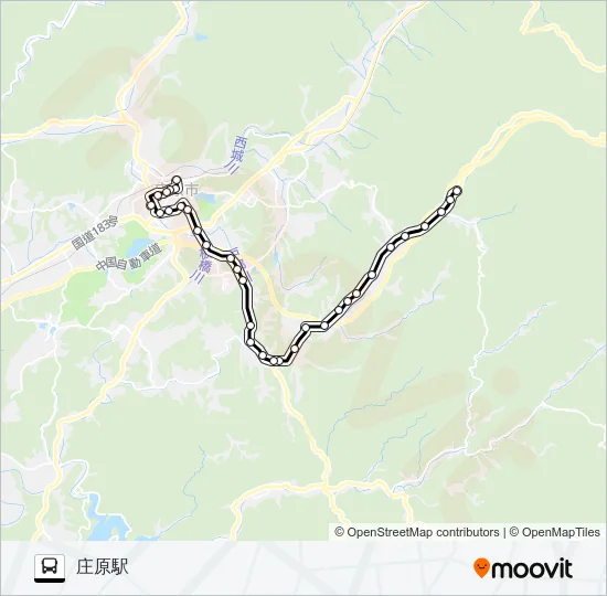 本村線 バスの路線図
