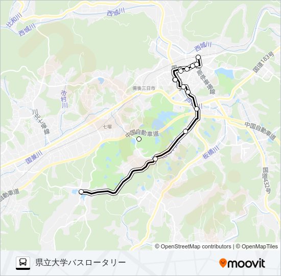 県大線 バスの路線図