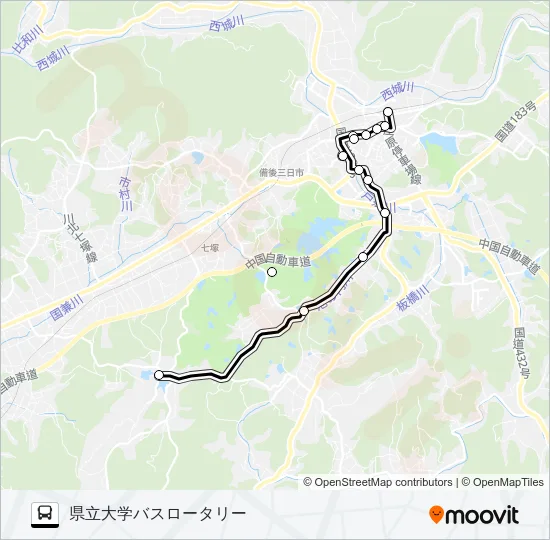 県大線 Bus Line Map