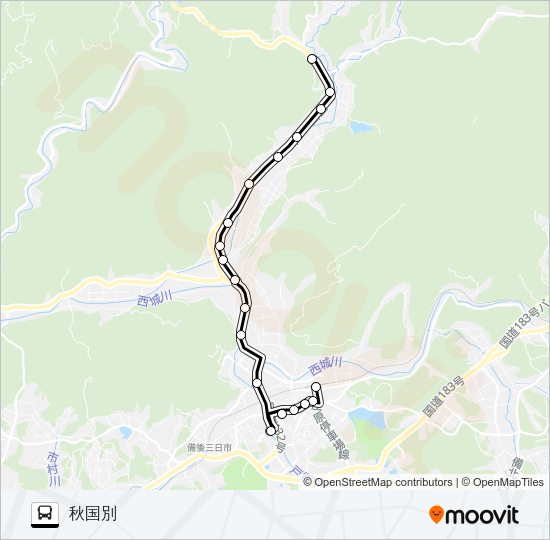 高野線 バスの路線図