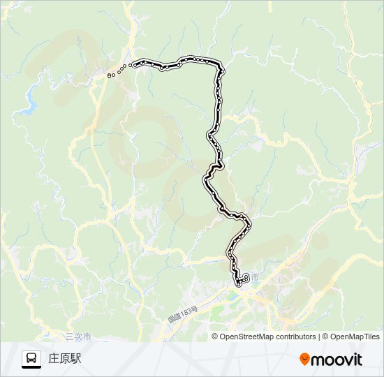 高野線 バスの路線図
