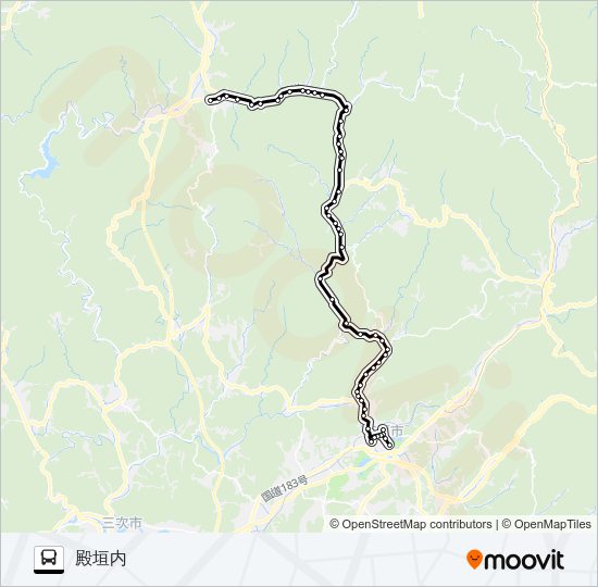 高野線 バスの路線図