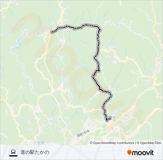 高野線 バスの路線図