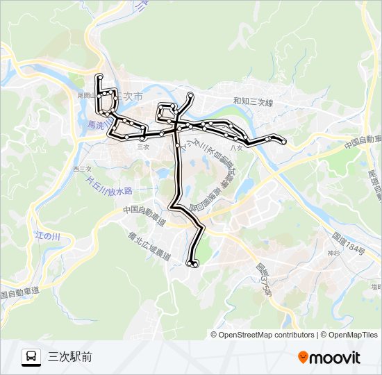 くるるん Bus Line Map