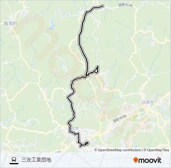 下高野線 Bus Line Map