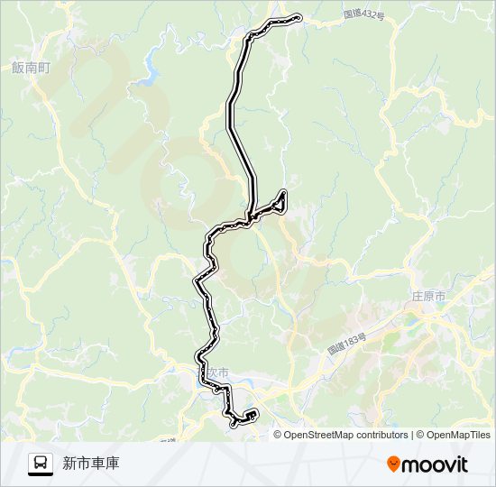 下高野線 Bus Line Map