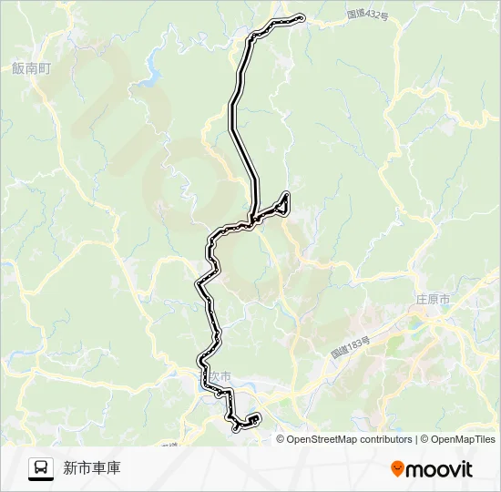 下高野線 Bus Line Map