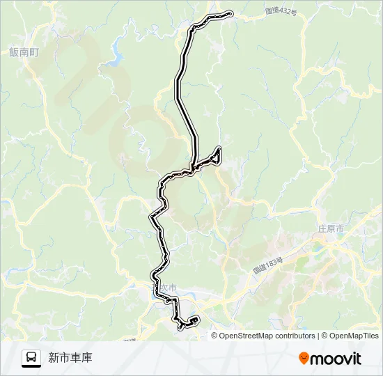 下高野線 バスの路線図