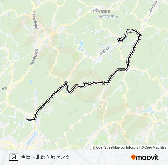高田南部線 Bus Line Map