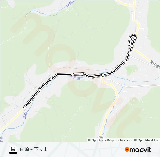 高田南部線 Bus Line Map