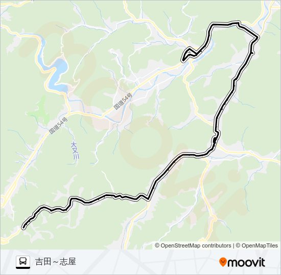 高田南部線 Bus Line Map