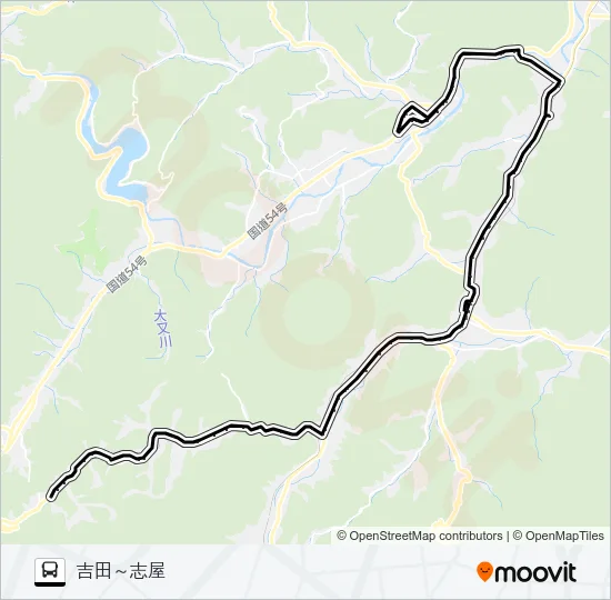 高田南部線 Bus Line Map