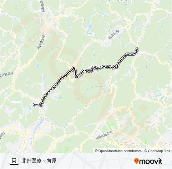 高田南部線 Bus Line Map