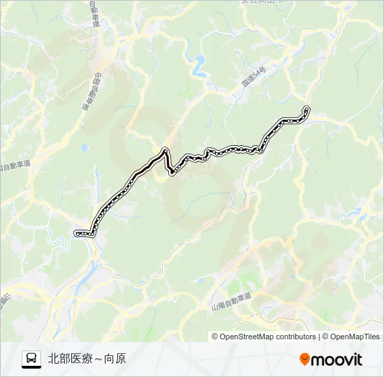 高田南部線 Bus Line Map