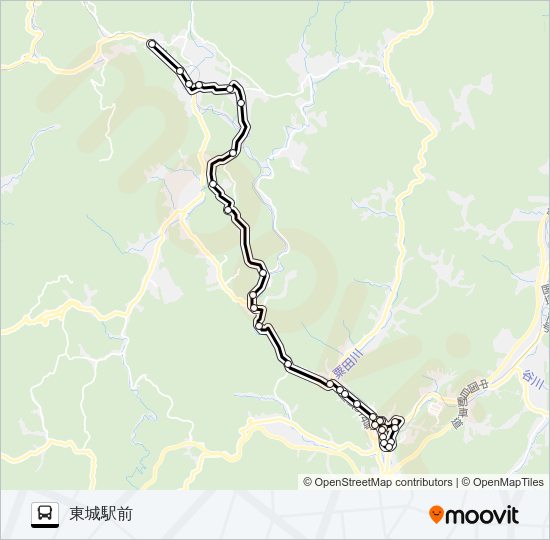 小奴可線（日野原） Bus Line Map