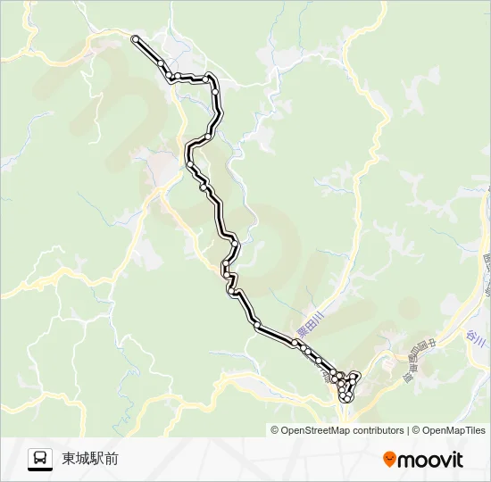 小奴可線（日野原） Bus Line Map