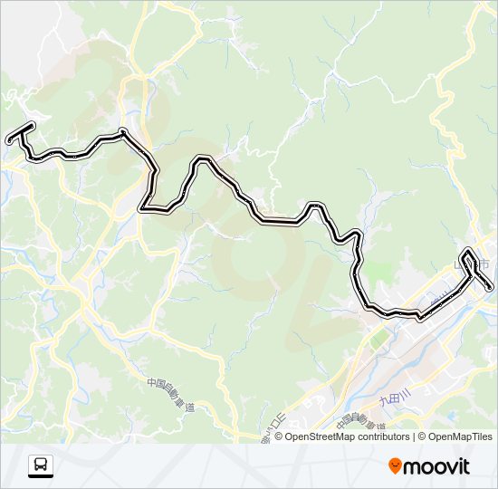 秋吉線 Bus Line Map
