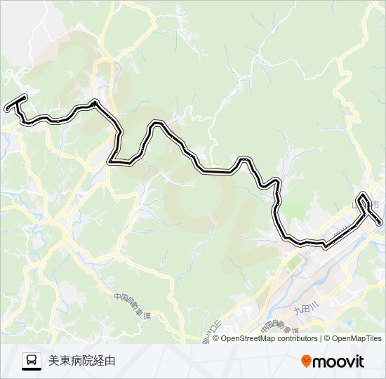 秋吉線 Bus Line Map