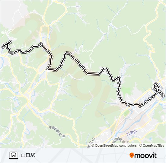 秋吉線 Bus Line Map