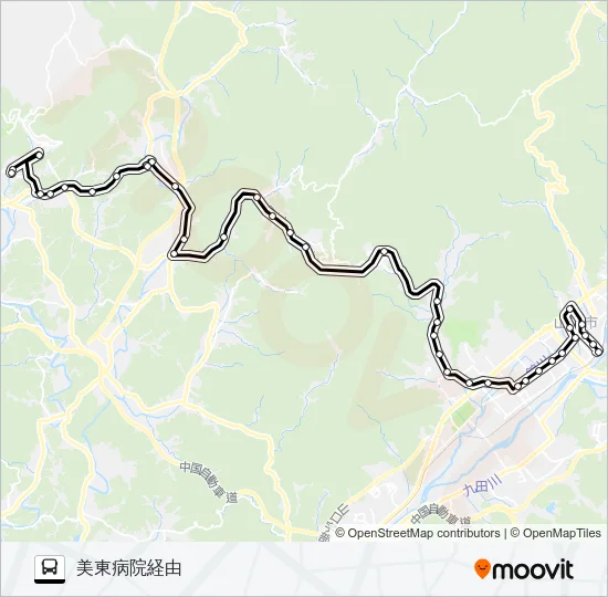 秋吉線 Bus Line Map