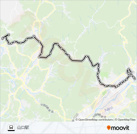 秋吉線 Bus Line Map