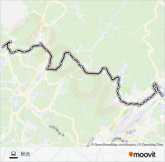 秋吉線 Bus Line Map