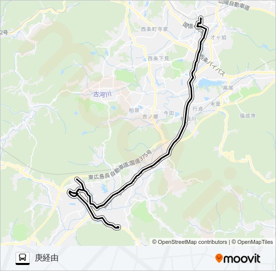 西条線 Bus Line Map