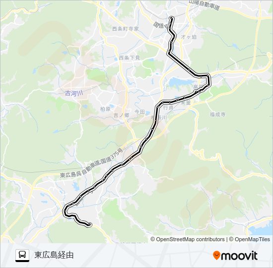 西条線 Bus Line Map