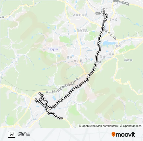 西条線 Bus Line Map