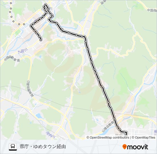 防長線 Bus Line Map
