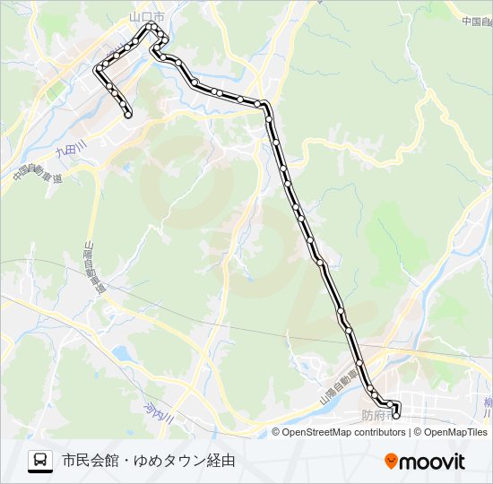 防長線 Bus Line Map