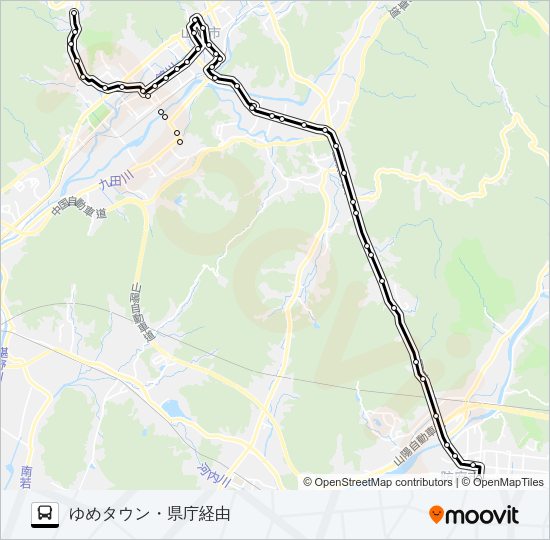 防長線 Bus Line Map