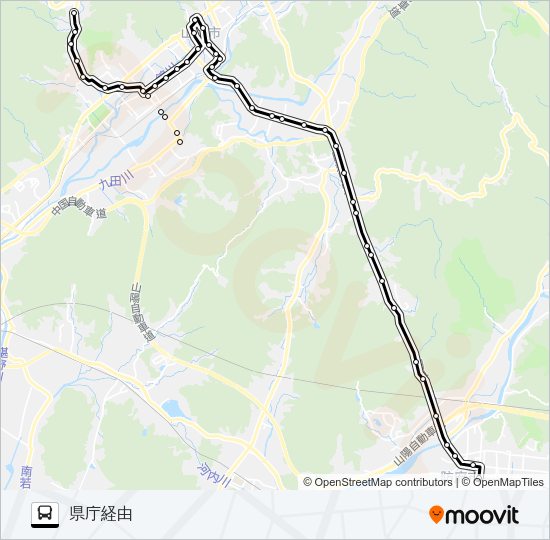防長線 Bus Line Map