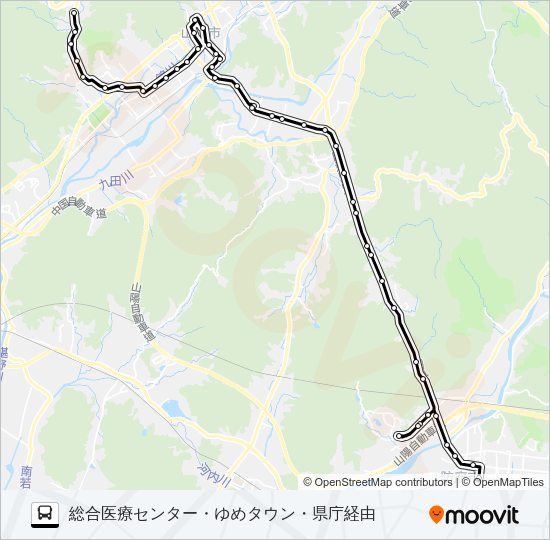 防長線 Bus Line Map