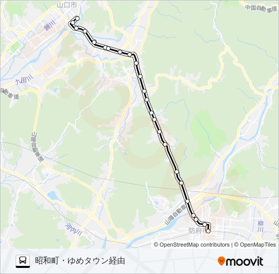 防長線 Bus Line Map