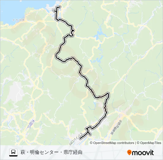 防長線 バスの路線図