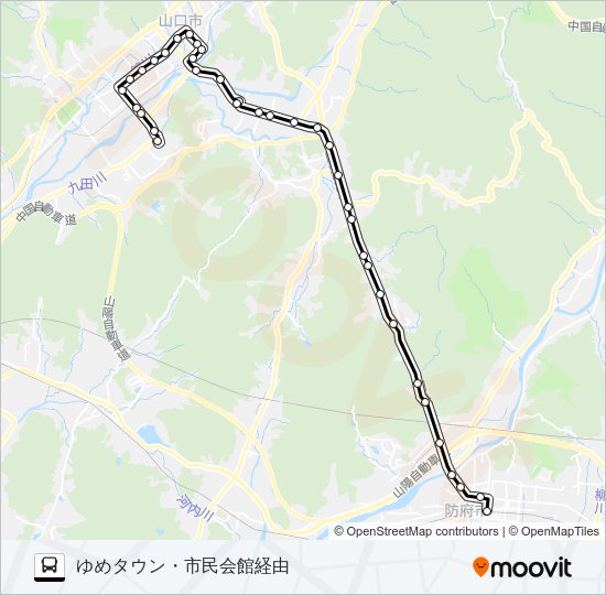 防長線 Bus Line Map