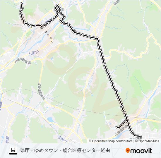 防長線 Bus Line Map