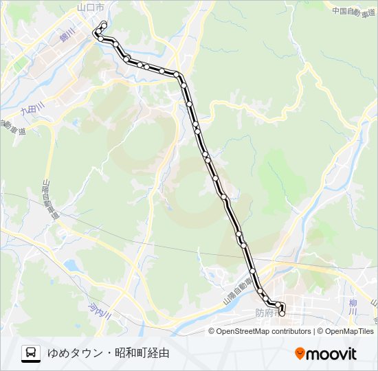 防長線 Bus Line Map