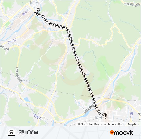 防長線 Bus Line Map