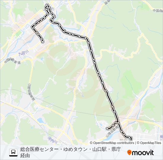 防長線 Bus Line Map