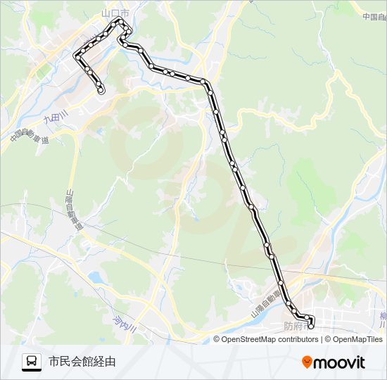 防長線 Bus Line Map